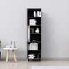 Hexa Engineered Wood Bookshelf Multipurpose Storage Rack in Slate Grey Colour