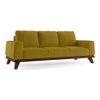 Granada Premium 3 Seater Fabric Sofa in Olive Green Colour