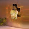 Devansh Solid Wood Electric Wall Light in Brown Colour with Multi Shade Count of 1 Light