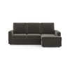 Apollo Compact Sofa (Colour : Smoke, Cushion : Soft, Back Type : High Back, Seating Capacity : Right Aligned 2 Seater + Right Aligned Chaise)