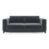 Taarkashi 3 Seater Fabric Sofa (Marengo Grey Velvet)