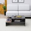 Hexa Engineered Wood Modern Center Table For Living Room In Slate Grey