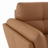 Vetra 1 Seater Leather Sofa In Pecan Brown Colour