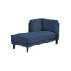 Lacrista Fabric Chaise Lounger in Navy Blue Colour