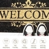 Luxe Home 100% Natural Coir Doormat Welcome Print Design (71x45 cm)