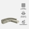 Zenliving Wood Left Aligned 3-Seater With Upholstery Non Storage Sofa In White Colour