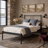 Sheen Metal Non Storage Single Bed in Satin Black Finish