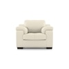 Trissino 1 Seater Premium Italian Leather Sofa In Creme Fraiche Colour