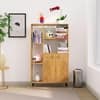 Hexa Engineered Wood Bookshelf Multipurpose Storage Rack in Giant Wood Colour