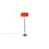 Edythe Orange Cotton Shade Floor Lamp