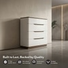 Baltoro Engineered Wood Chest of 5 Drawers in White Finish
