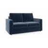 Apollo Compact Sofa Set (Colour : Sea Port Blue Velvet, Cushion : Hard, Back Type : Regular, Seater : 2+1+1)