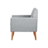 Thomas Fabric Lounge Chair in Grey Color