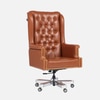 Maharaja Leatherette High Back Director Chair In Tan Colour