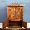 D'Dass Honey Finish Solid Sheesham Wooden Temple For Pooja