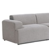 Comforthaven Wood 2 Seater With Upholstery Non Storage Sofa In Grey Colour