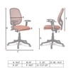 Goolda Low Back Ergonomic Chair in Orange Colour