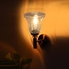 Devansh Metal Electric Wall Light in Gold Colour with Transparent Shade Count of 1 Light