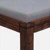 Sheesham Wood Coffee Table Set in Provincial Teak Finish With Cushioned Stools