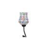 Stafford Black Glass Shade Floor Lamp