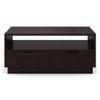 Zephyr Rectangular Solid Wood Coffee Table In Mahogany Finish