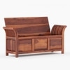 Syan Solid Wood Bench in Teak Finish