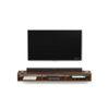 Primax Solo Engineering Wood Wall Mount TV Entertainment Unit Set Top Box Stand/TV Cabinet with Shelves for Books & Décor Display Unit, Ideal for 50 Inches (Brown Maple/DIY)
