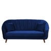 Nilo Velvet 3 Seater Sofa in Navy Blue Colour