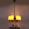 Devansh Steel Wall Mounted Lamp With Beige Jute Shade