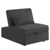 Evenie 1 Seater Pull Out Sofa cum Bed  in Dark Grey Colour