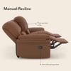 Bernice Three Seater Recliner in Tan Colour