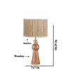 Devansh Bamboo Table Lamp With Wood Base -(7X18.25 Inches)-1