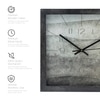 Charcoal Grey Dial Contemporary Wooden Wall Clock