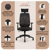 Kepler Brooks Marvel Lite Office Desk Chair in Black Red Colour