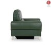 Vivian One Seater Motorized Leather Recliner in Hunter Green Colour