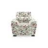 Adelaide Luxe 1 Seater Fabric Sofa in Clara Velvet Colour
