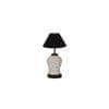 Paris Black cotton Glass Table lamp with Iron Base