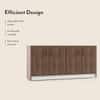 Alex 18 Pair Shoe Rack in Classic Walnut Finish