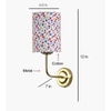 Devansh Metal Electric Wall Light in Gold Colour with Multi Shade Count of 1 Light