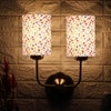 Devansh Metal Electric Wall Light in Gold Colour with Multi Shade Count of 2 Lights