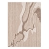 Handmade Natural Wool Area Rug Abstract Marble Beige 5 x 8 Feet Carpet