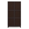 Magellan Solid Wood 2 Door Wardrobe in Mahogany Finish