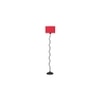 Andre Black Cotton Shade Floor Lamp