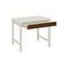 Mystica Solid Wood Study Desk with Drawer in Ivory Coffee Walnut Colour