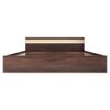 Joben Engineered Wood King  Size Bed With Box Storage (Walnut Finish)