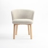 Letty Fabric Dining Chair in Beige Colour