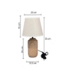 Ceramic Table Lamp Beige Timeless Elegant Design