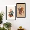 The Castle Decor Boho Abstract Botanical Wall Art Set of 2 Design 10 11x17 Inch