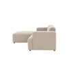 Comforthaven Wood Right Aligned 3-Seater With Upholstery Non Storage Sofa In Grey Colour