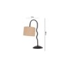 Beige Jute Zig Zag Curvy table lamp with Iron Base (SP30)